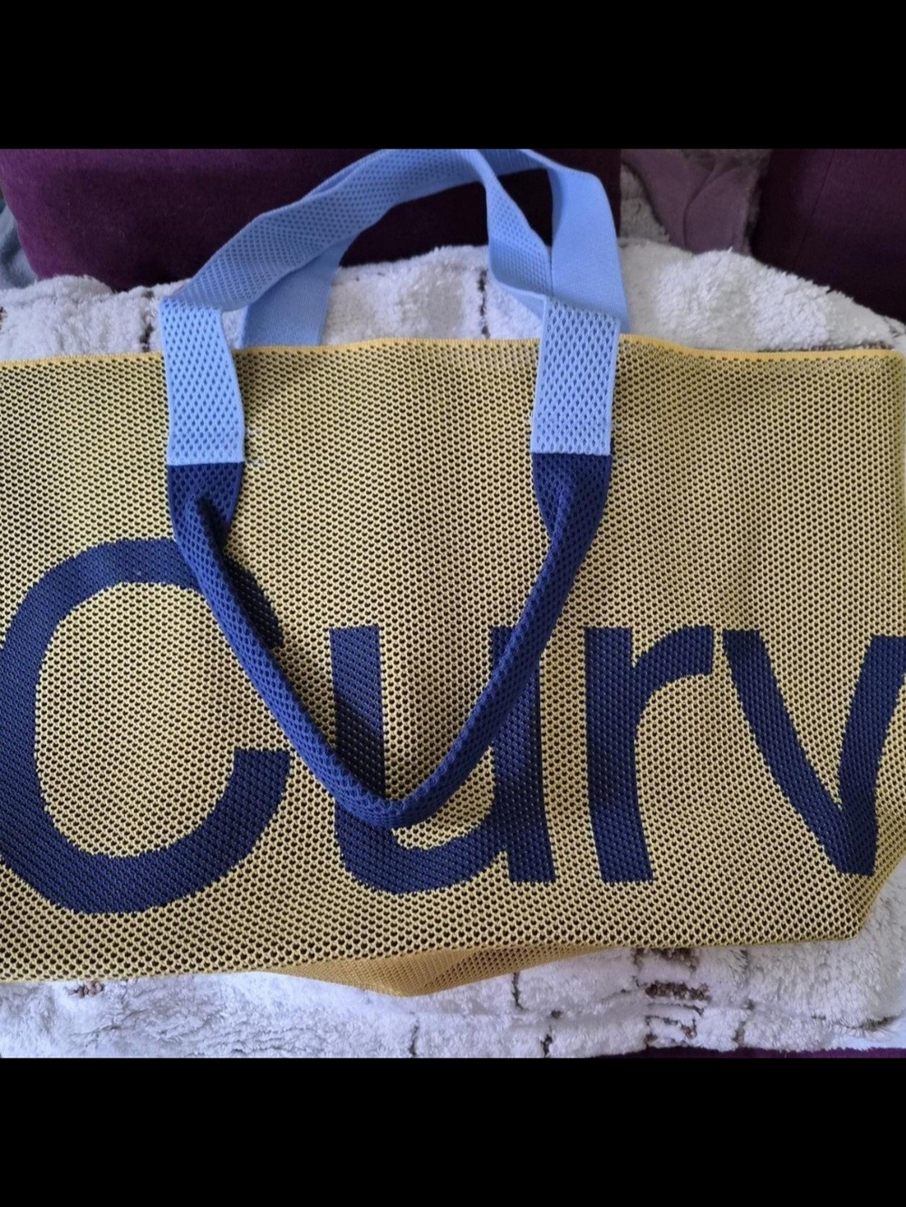 Curves By Sean Brown Tote - Maize